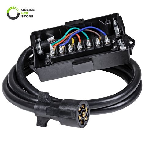 trailer truck wiring 7 way junction box|7 wire trailer wiring kits.